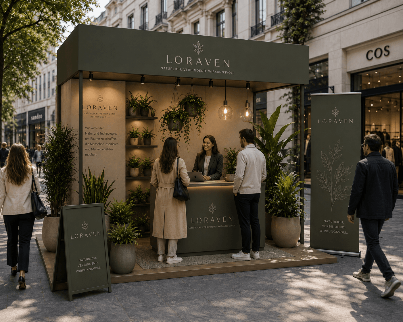 Grünpflanzen mieten für Pop Up Stores und Markeninszenierung